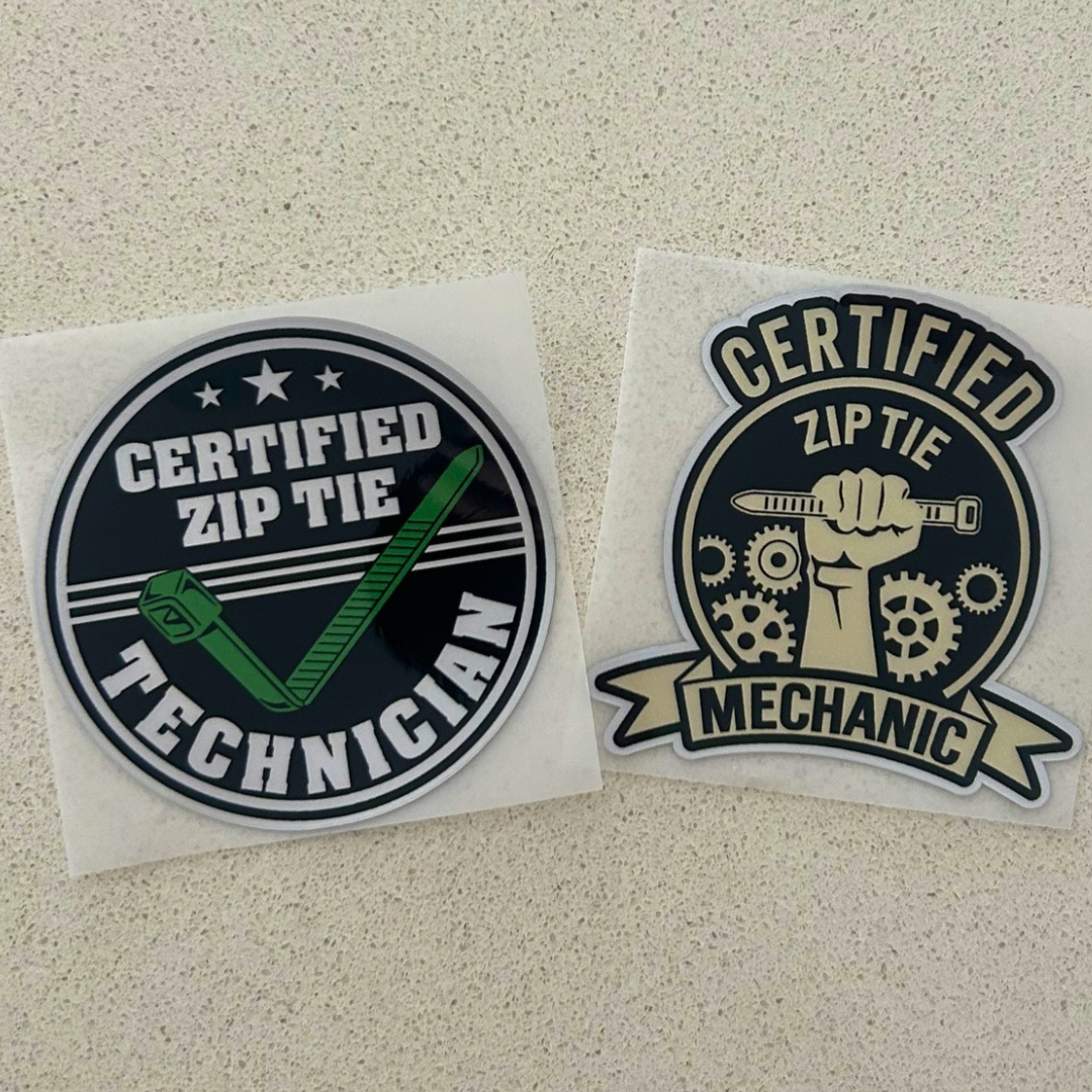 Zip Tie Certified Sticker