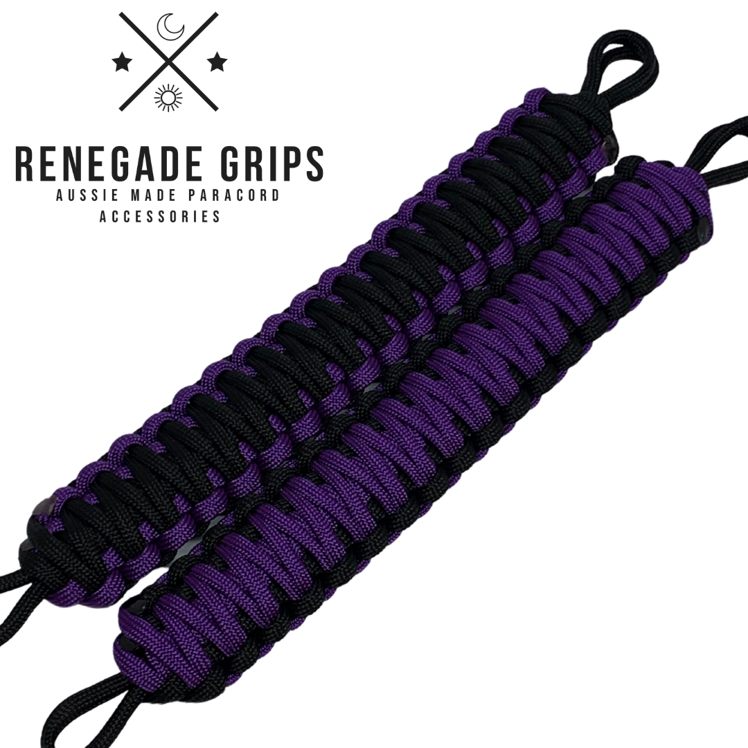 Purple Rain Paracord 4WD Grab Handles