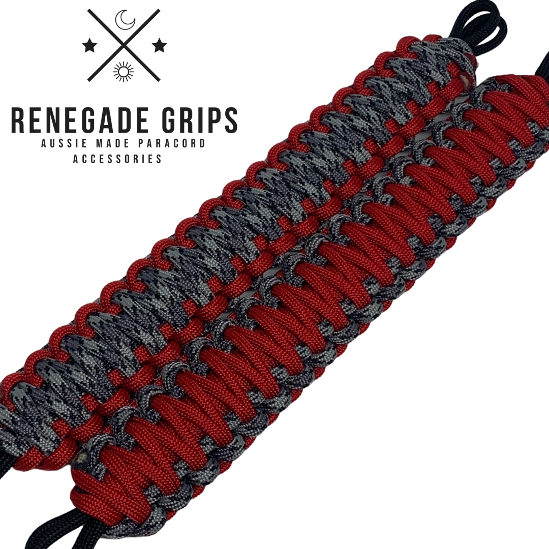 Red Titan Paracord 4WD Grab Handles