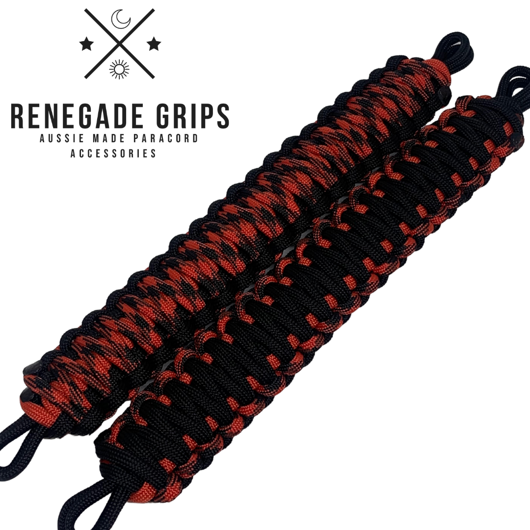 Red Back Paracord 4WD Grab Handles