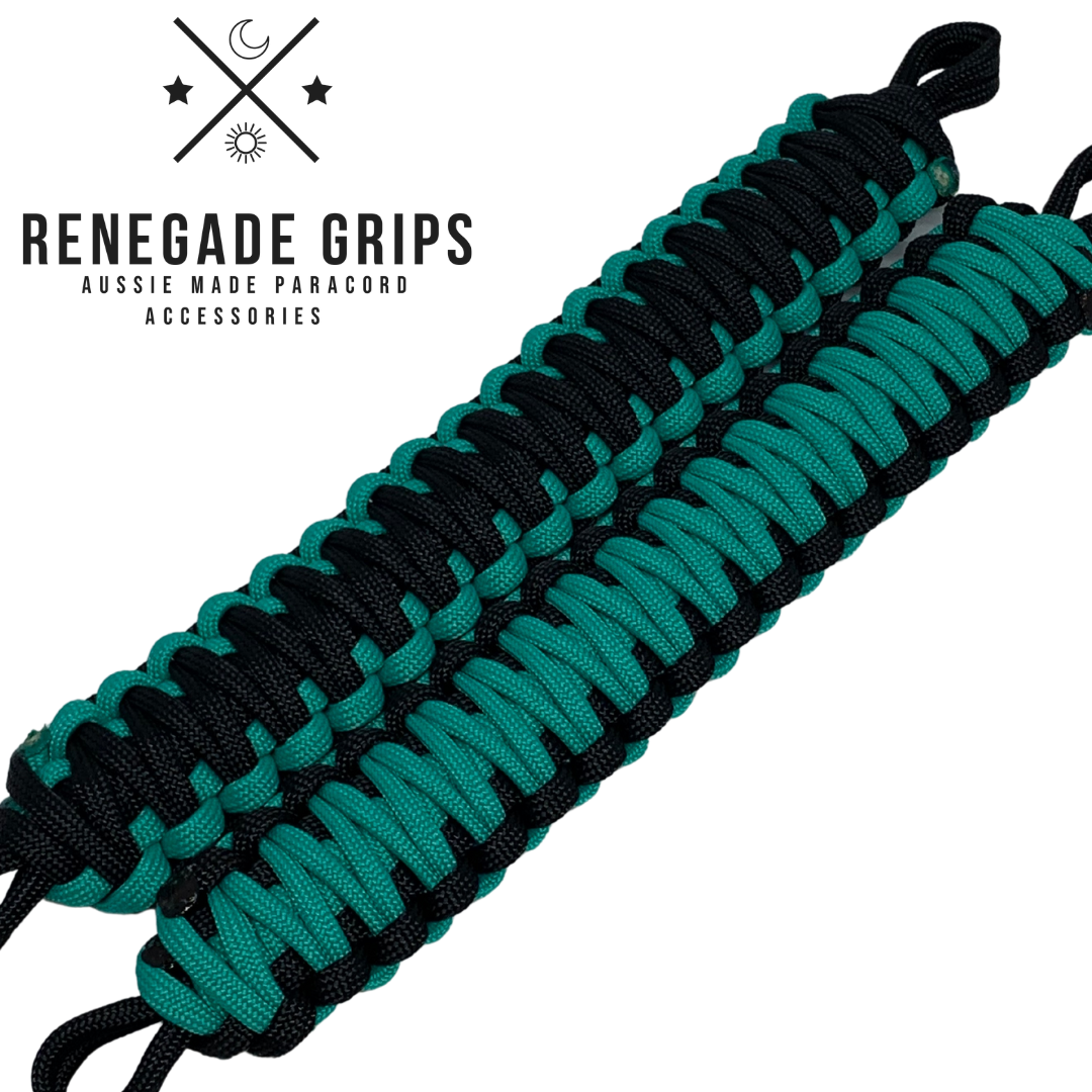 Teal Fantasy Paracord 4WD Grab Handles