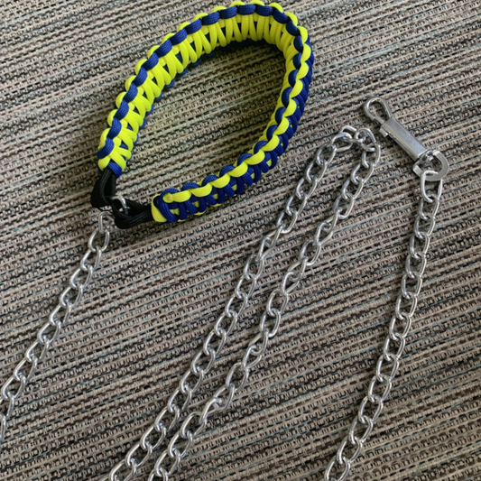 Metal Chain Lead with Customised Grip Handle
