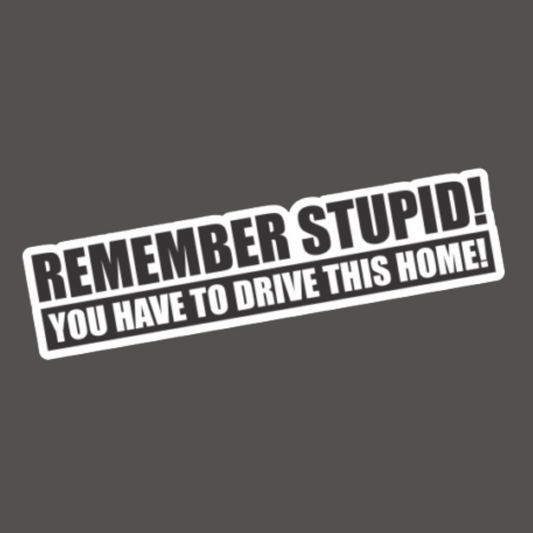 Remember Stupid Sticker
