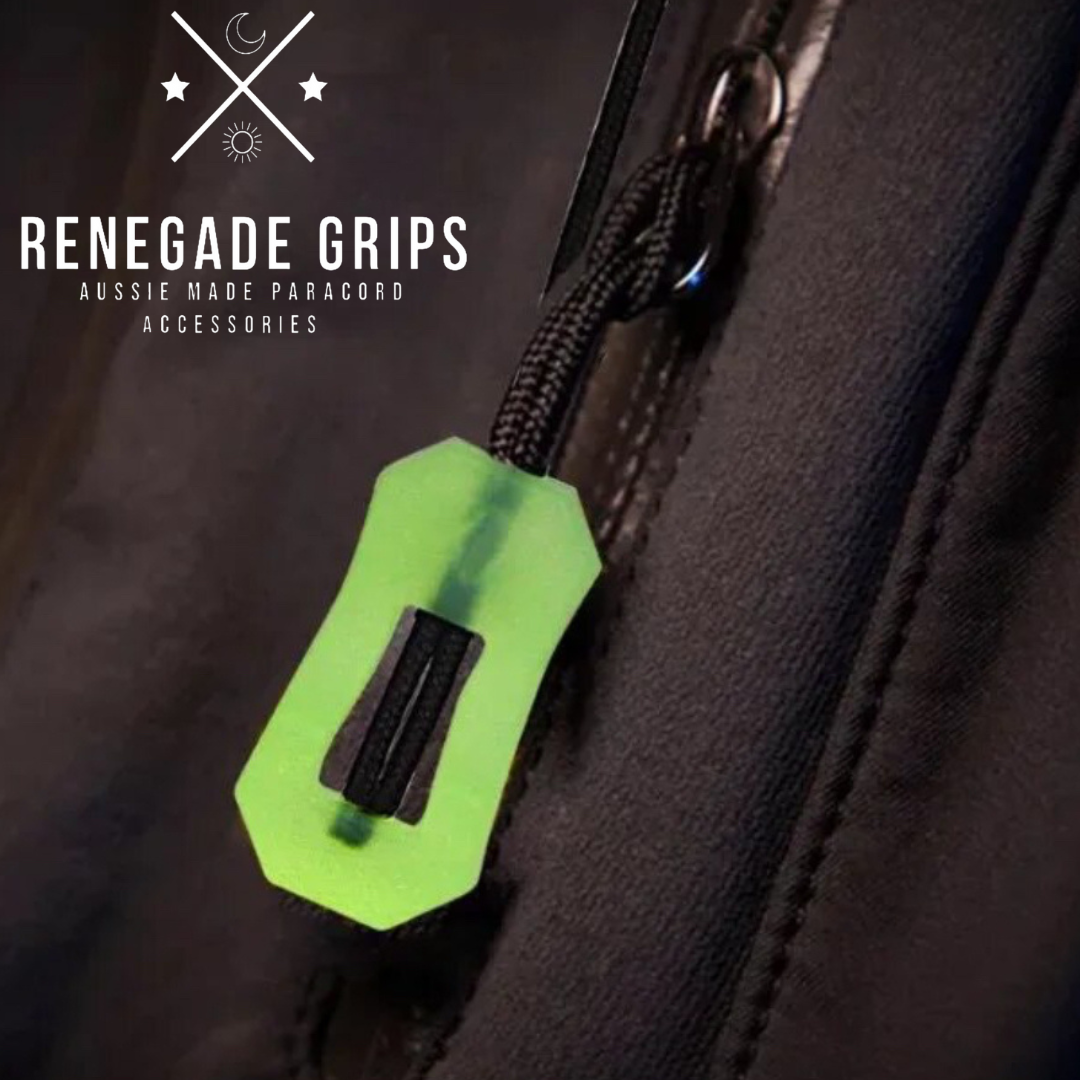 Pair of Glow In The Dark Zipper Pulls