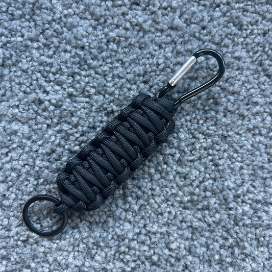 Black Beauty Carabiner Key Ring