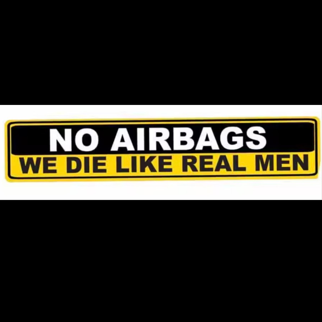 No Air Bags Sticker