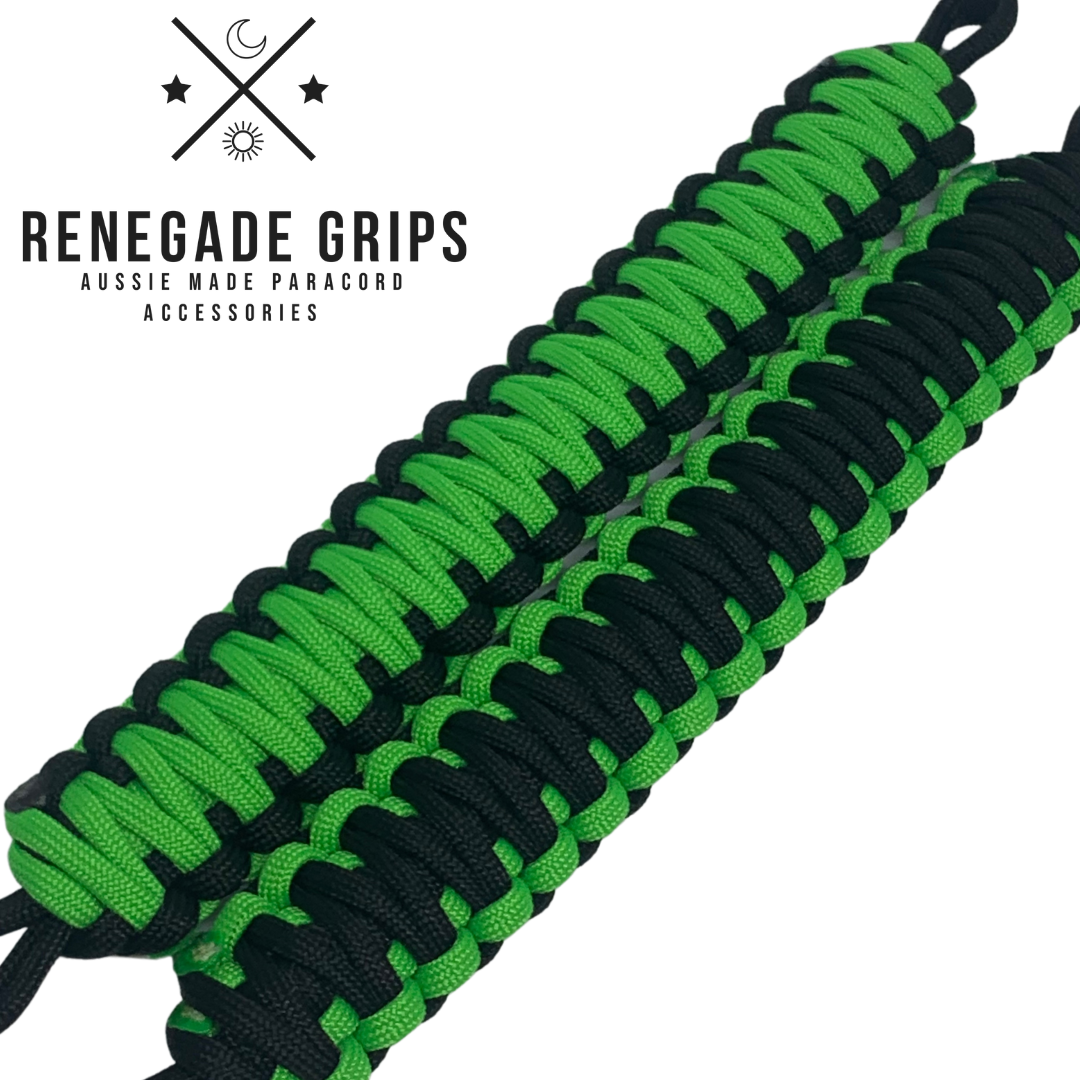 Lime Light Paracord 4WD Grab Handles