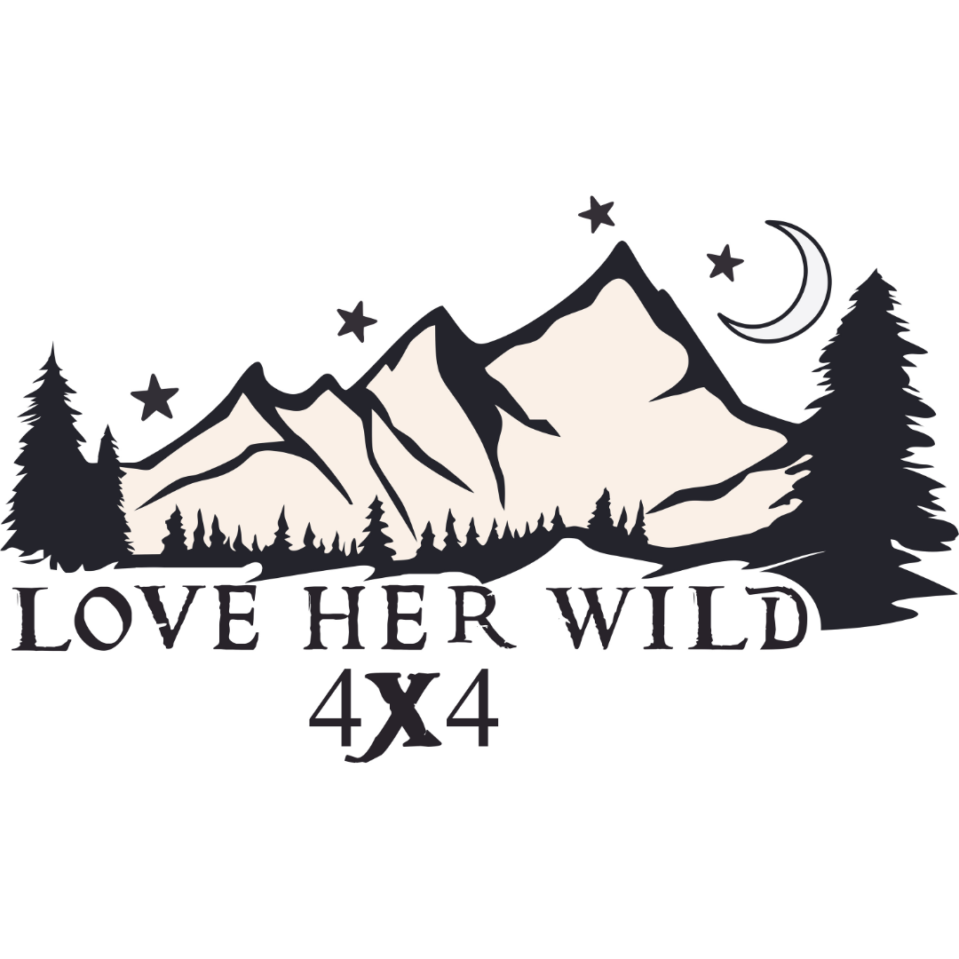 Official LOVE HER WILD 4X4 Sticker